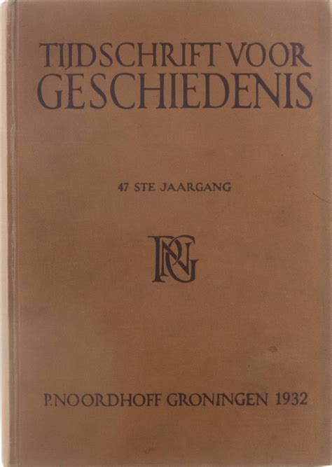 tijdschrift voor de geschiedenis.